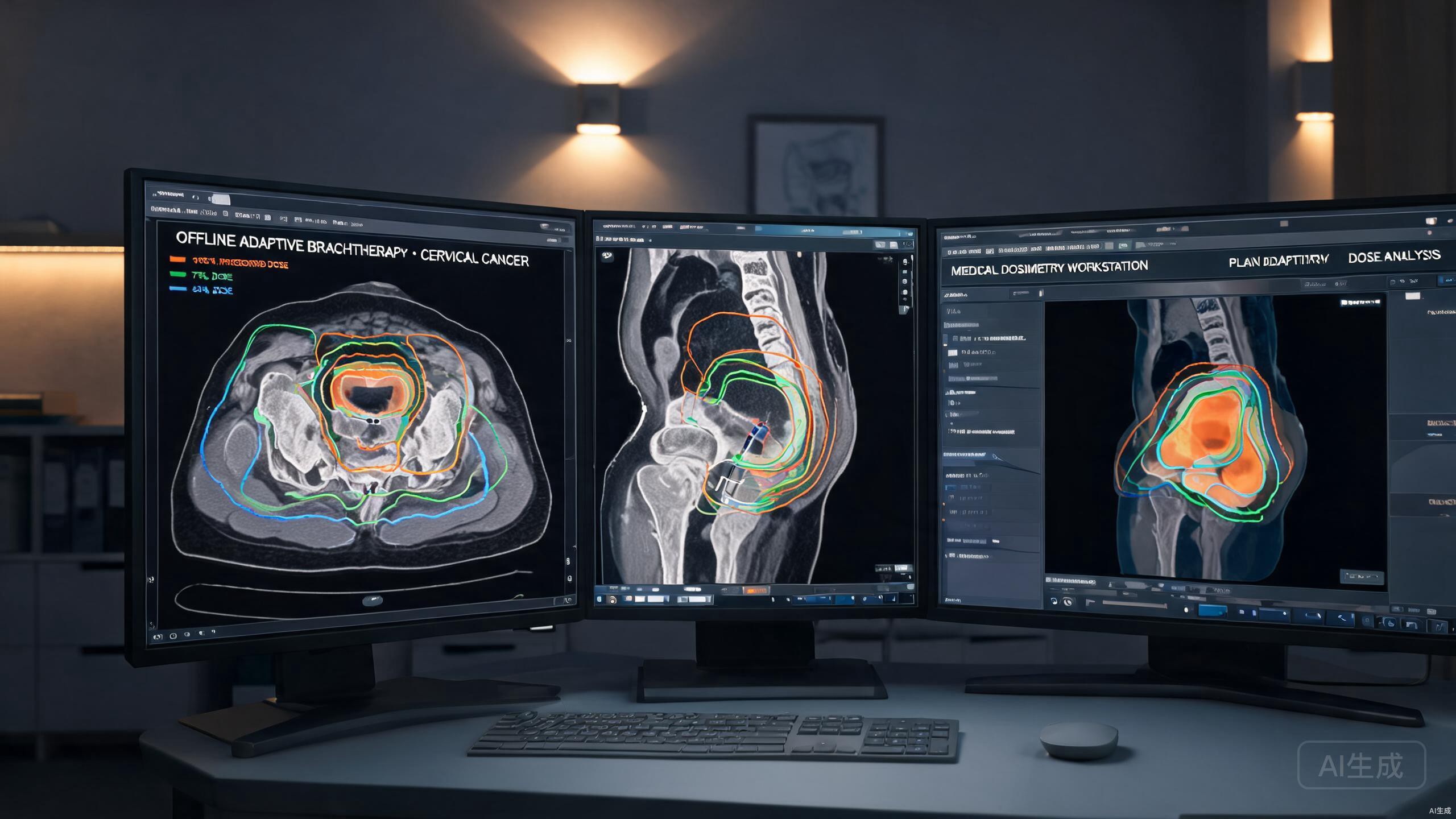 Offline Adaptive Planning for HDR Brachytherapy in Cervical Cancer